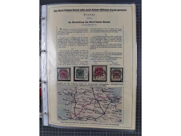 1889/1900, gestempelte Spezialsammlung “Krone/Adler”, mit Marken und über 150 Briefen, Karten und Formularen, dabei u.a. lose