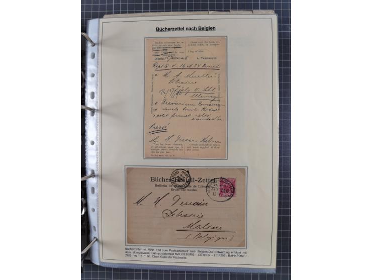 1889/1900, gestempelte Spezialsammlung “Krone/Adler”, mit Marken und über 150 Briefen, Karten und Formularen, dabei u.a. lose