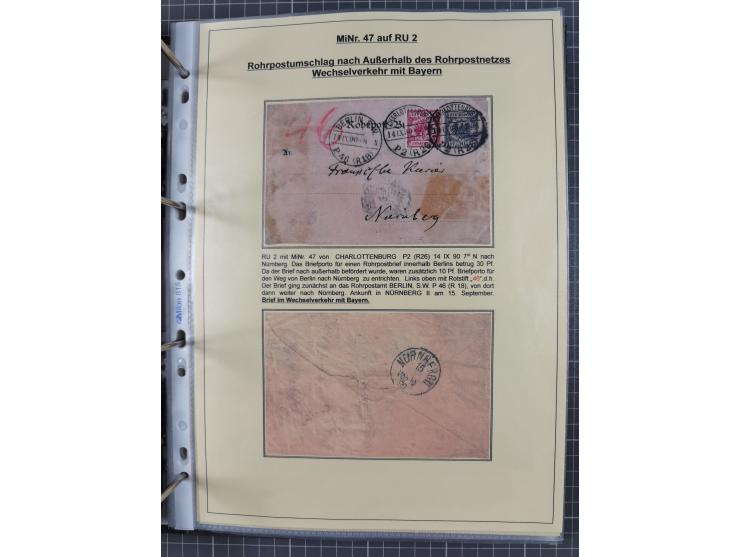 1889/1900, gestempelte Spezialsammlung “Krone/Adler”, mit Marken und über 150 Briefen, Karten und Formularen, dabei u.a. lose