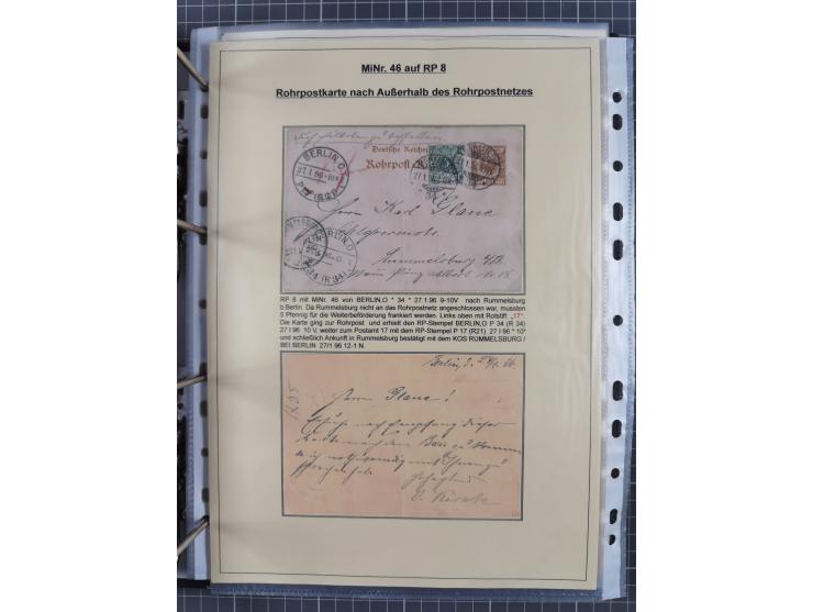 1889/1900, gestempelte Spezialsammlung “Krone/Adler”, mit Marken und über 150 Briefen, Karten und Formularen, dabei u.a. lose