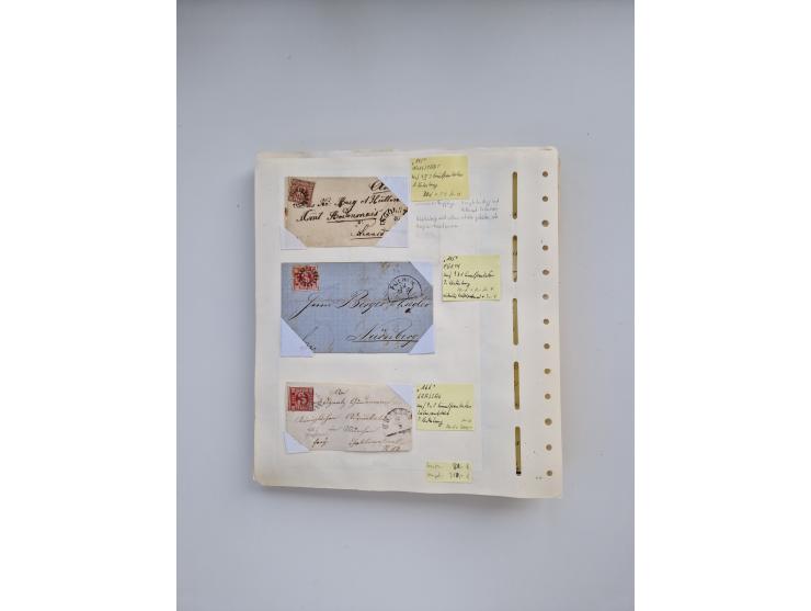 BADEN BIS WÜRTTEMBERG, Stempelsammlung auf einigen tausend Marken und Briefstücken und ein paar Dutzend Belegen, dabei auch N