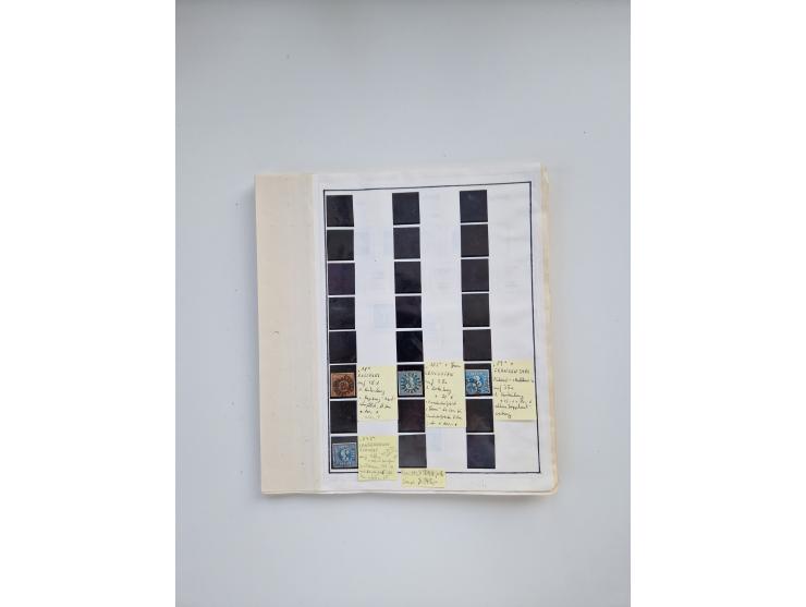 BADEN BIS WÜRTTEMBERG, Stempelsammlung auf einigen tausend Marken und Briefstücken und ein paar Dutzend Belegen, dabei auch N