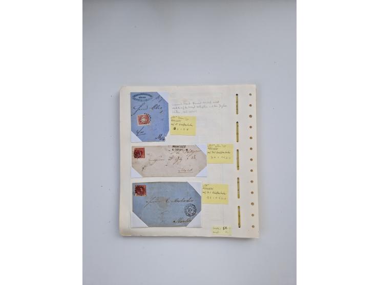 BADEN BIS WÜRTTEMBERG, Stempelsammlung auf einigen tausend Marken und Briefstücken und ein paar Dutzend Belegen, dabei auch N