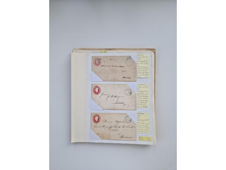 BADEN BIS WÜRTTEMBERG, Stempelsammlung auf einigen tausend Marken und Briefstücken und ein paar Dutzend Belegen, dabei auch N