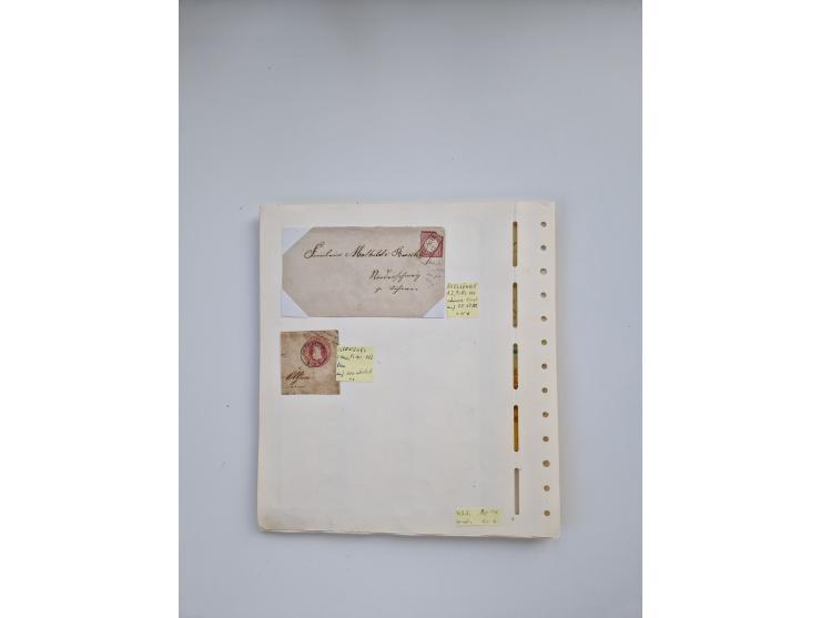 BADEN BIS WÜRTTEMBERG, Stempelsammlung auf einigen tausend Marken und Briefstücken und ein paar Dutzend Belegen, dabei auch N