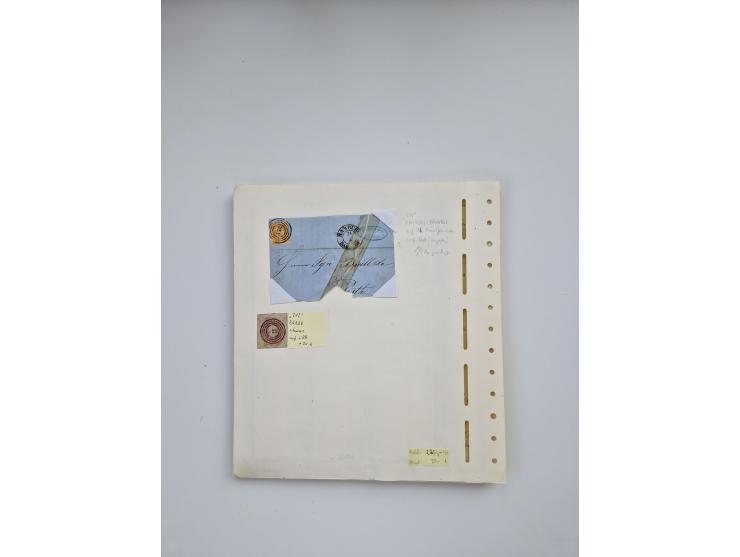 BADEN BIS WÜRTTEMBERG, Stempelsammlung auf einigen tausend Marken und Briefstücken und ein paar Dutzend Belegen, dabei auch N