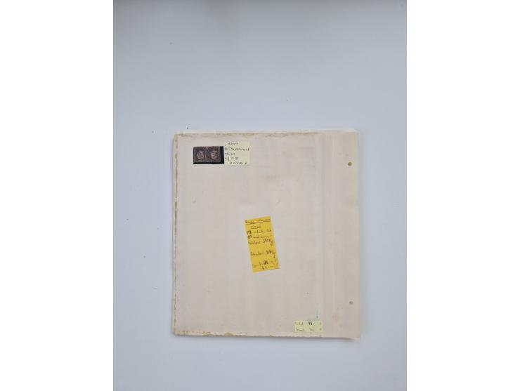 BADEN BIS WÜRTTEMBERG, Stempelsammlung auf einigen tausend Marken und Briefstücken und ein paar Dutzend Belegen, dabei auch N