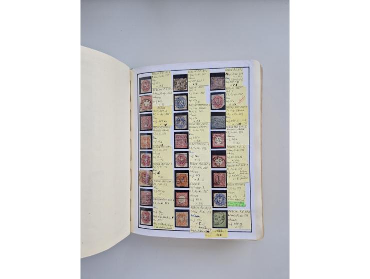 BADEN BIS WÜRTTEMBERG, Stempelsammlung auf einigen tausend Marken und Briefstücken und ein paar Dutzend Belegen, dabei auch N