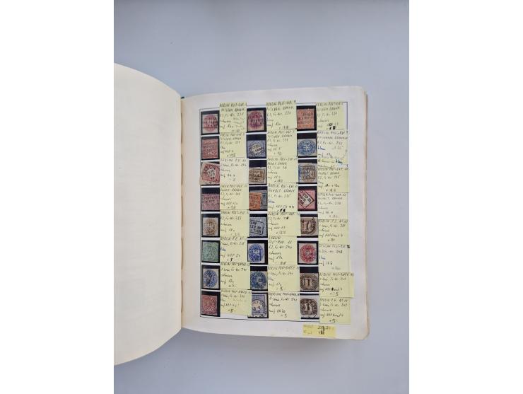 BADEN BIS WÜRTTEMBERG, Stempelsammlung auf einigen tausend Marken und Briefstücken und ein paar Dutzend Belegen, dabei auch N