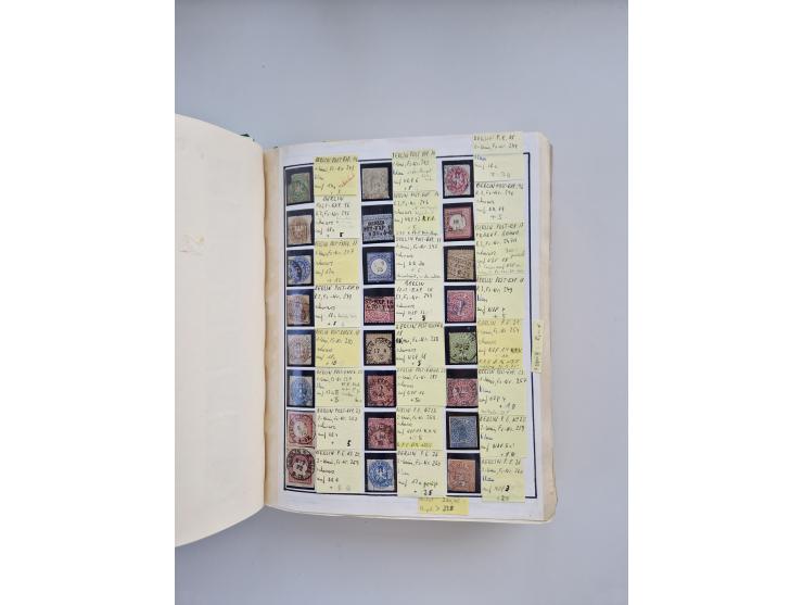 BADEN BIS WÜRTTEMBERG, Stempelsammlung auf einigen tausend Marken und Briefstücken und ein paar Dutzend Belegen, dabei auch N