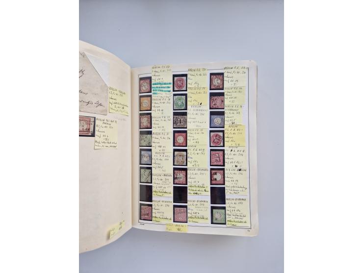 BADEN BIS WÜRTTEMBERG, Stempelsammlung auf einigen tausend Marken und Briefstücken und ein paar Dutzend Belegen, dabei auch N