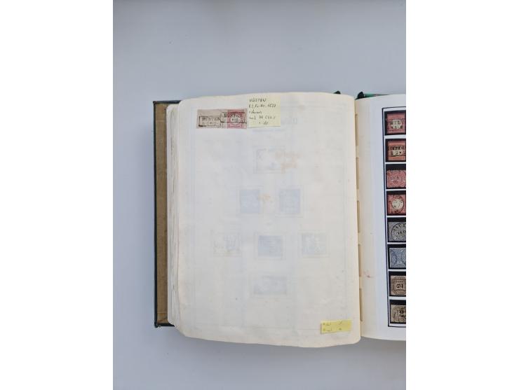 BADEN BIS WÜRTTEMBERG, Stempelsammlung auf einigen tausend Marken und Briefstücken und ein paar Dutzend Belegen, dabei auch N