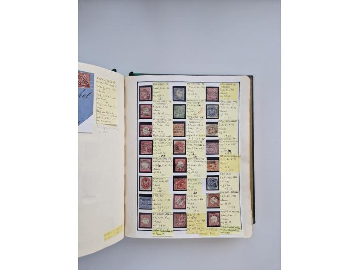 BADEN BIS WÜRTTEMBERG, Stempelsammlung auf einigen tausend Marken und Briefstücken und ein paar Dutzend Belegen, dabei auch N