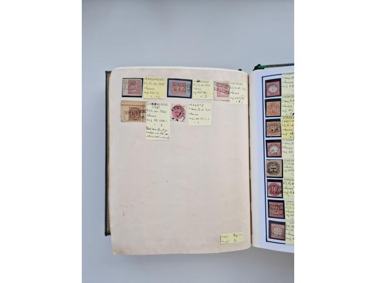 BADEN BIS WÜRTTEMBERG, Stempelsammlung auf einigen tausend Marken und Briefstücken und ein paar Dutzend Belegen, dabei auch N