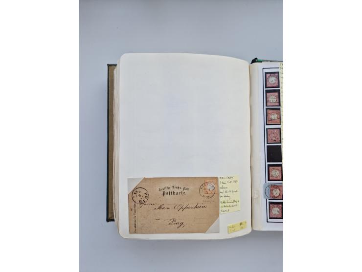 BADEN BIS WÜRTTEMBERG, Stempelsammlung auf einigen tausend Marken und Briefstücken und ein paar Dutzend Belegen, dabei auch N