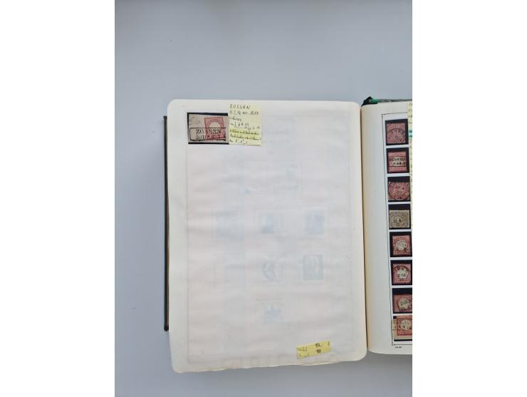 BADEN BIS WÜRTTEMBERG, Stempelsammlung auf einigen tausend Marken und Briefstücken und ein paar Dutzend Belegen, dabei auch N