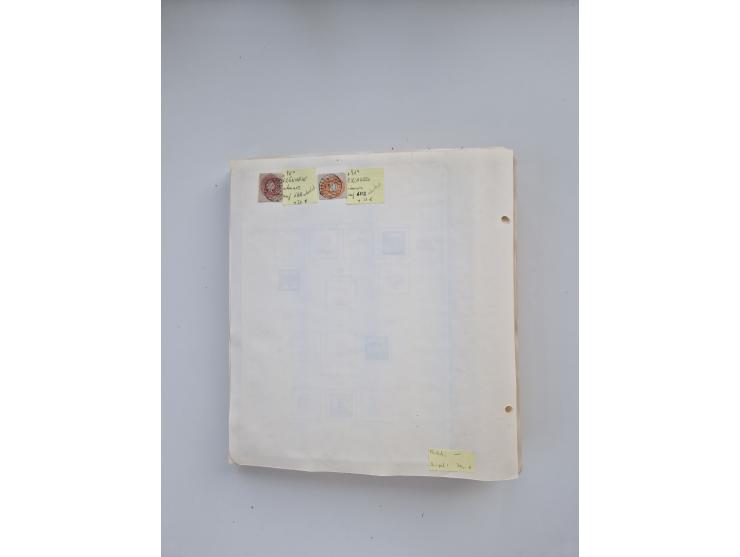 BADEN BIS WÜRTTEMBERG, Stempelsammlung auf einigen tausend Marken und Briefstücken und ein paar Dutzend Belegen, dabei auch N