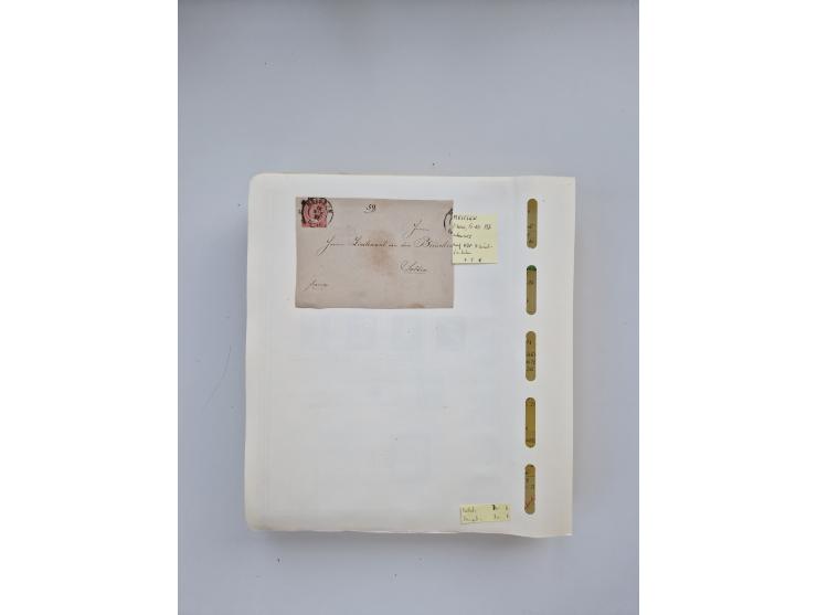 BADEN BIS WÜRTTEMBERG, Stempelsammlung auf einigen tausend Marken und Briefstücken und ein paar Dutzend Belegen, dabei auch N