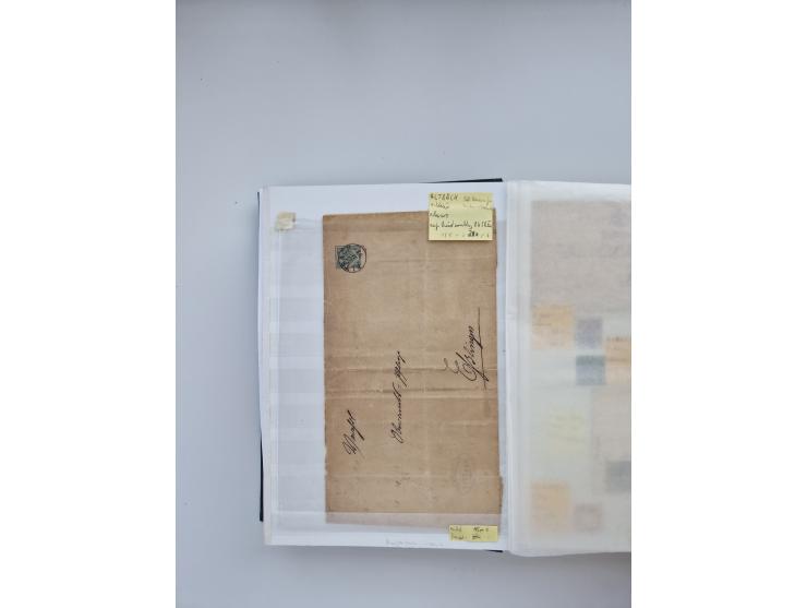 BADEN BIS WÜRTTEMBERG, Stempelsammlung auf einigen tausend Marken und Briefstücken und ein paar Dutzend Belegen, dabei auch N