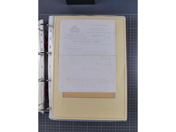 1875/89, gestempelte Spezialsammlung “Pfennig/-e” mit etwas über 130 Briefen und Karten, ab Brustschilde in Pfennigwährung ve