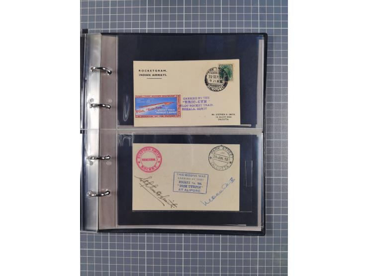 Indien: 1935/38, kleine Sammlung mit 13 Briefen und Karten mit u.a. Hopferwieser Nr. SS-02, SS-19 bis 22 und S-53 sowie SS-34