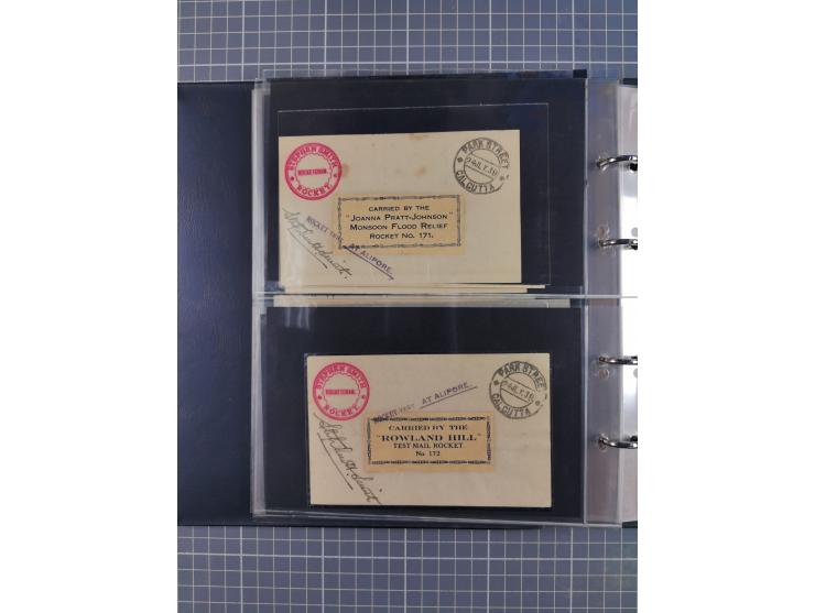 Indien: 1935/38, kleine Sammlung mit 13 Briefen und Karten mit u.a. Hopferwieser Nr. SS-02, SS-19 bis 22 und S-53 sowie SS-34