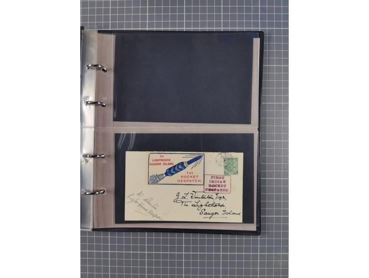 Indien: 1935/38, kleine Sammlung mit 13 Briefen und Karten mit u.a. Hopferwieser Nr. SS-02, SS-19 bis 22 und S-53 sowie SS-34