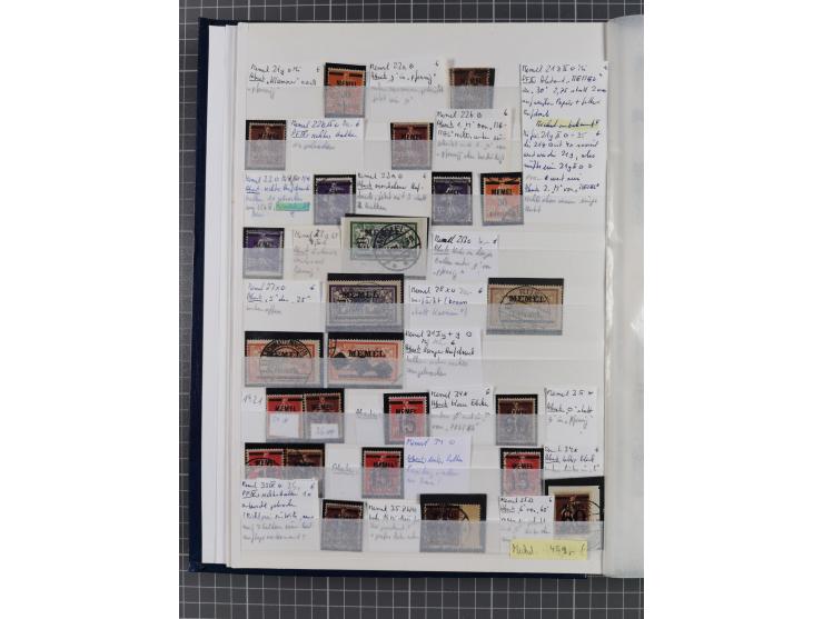 1920/23, postfrische, ungebrauchte und gestempelte Partie im Steckbuch, einige hundert Werte