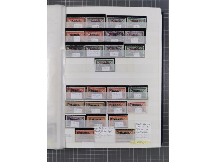 1920/23, postfrische, ungebrauchte und gestempelte Partie im Steckbuch, einige hundert Werte