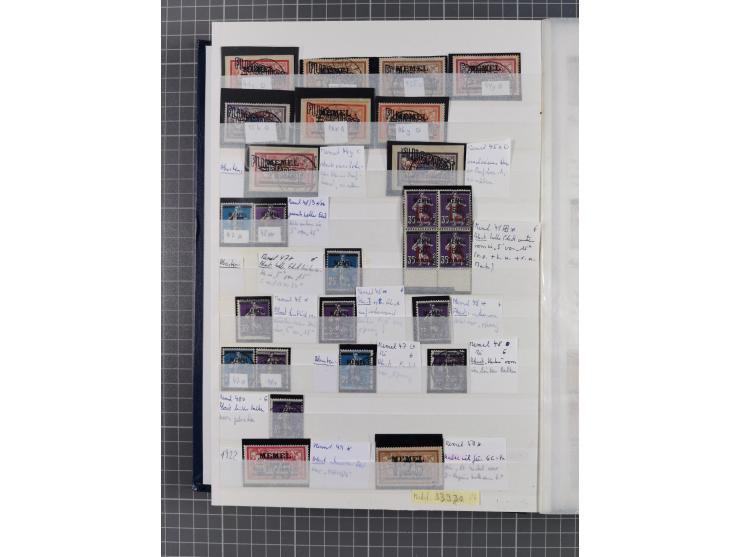 1920/23, postfrische, ungebrauchte und gestempelte Partie im Steckbuch, einige hundert Werte