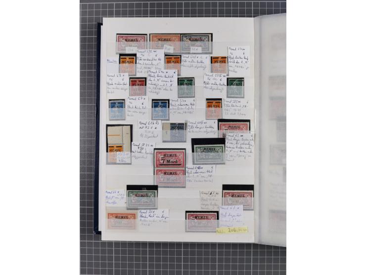 1920/23, postfrische, ungebrauchte und gestempelte Partie im Steckbuch, einige hundert Werte