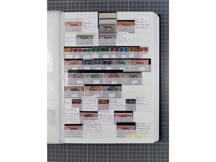 1920/23, postfrische, ungebrauchte und gestempelte Partie im Steckbuch, einige hundert Werte