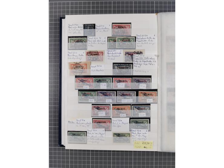 1920/23, postfrische, ungebrauchte und gestempelte Partie im Steckbuch, einige hundert Werte