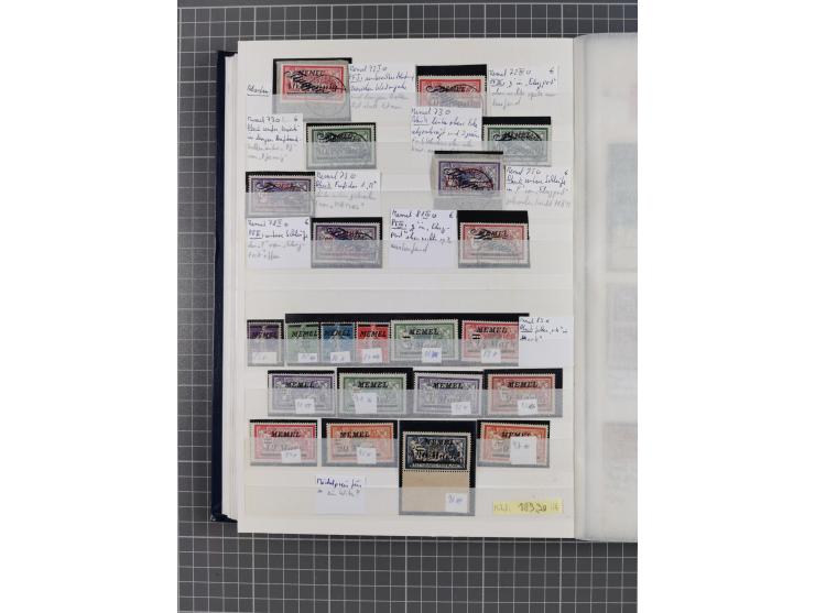 1920/23, postfrische, ungebrauchte und gestempelte Partie im Steckbuch, einige hundert Werte