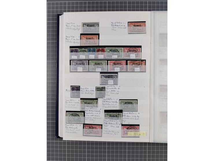 1920/23, postfrische, ungebrauchte und gestempelte Partie im Steckbuch, einige hundert Werte