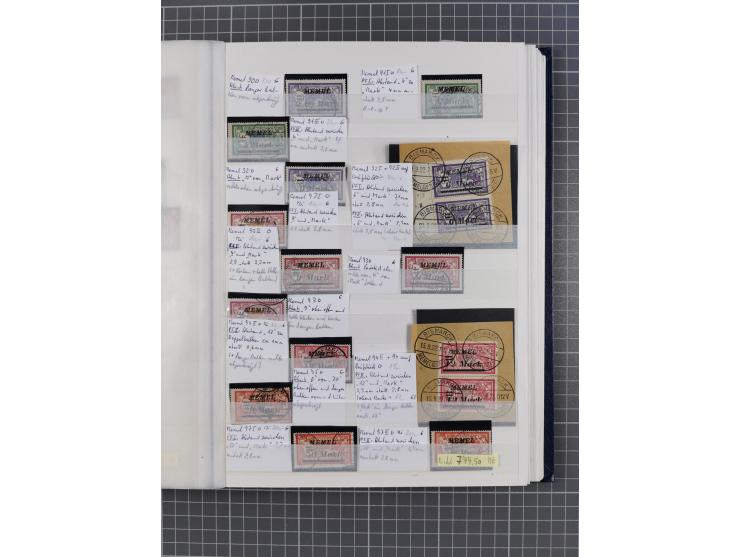 1920/23, postfrische, ungebrauchte und gestempelte Partie im Steckbuch, einige hundert Werte