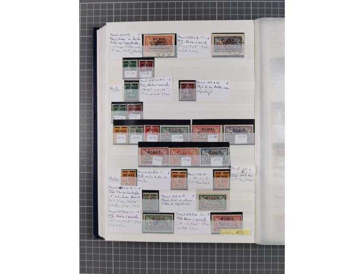 1920/23, postfrische, ungebrauchte und gestempelte Partie im Steckbuch, einige hundert Werte