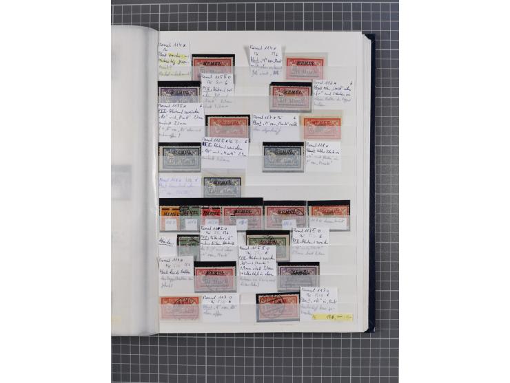 1920/23, postfrische, ungebrauchte und gestempelte Partie im Steckbuch, einige hundert Werte