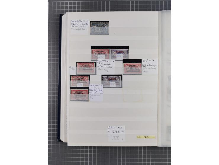 1920/23, postfrische, ungebrauchte und gestempelte Partie im Steckbuch, einige hundert Werte