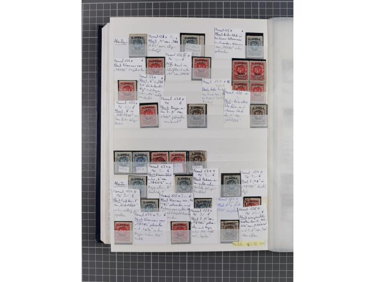 1920/23, postfrische, ungebrauchte und gestempelte Partie im Steckbuch, einige hundert Werte