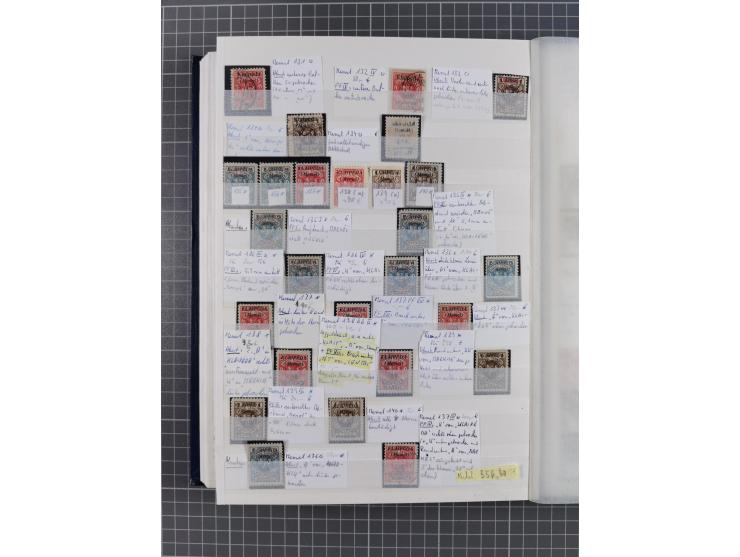 1920/23, postfrische, ungebrauchte und gestempelte Partie im Steckbuch, einige hundert Werte