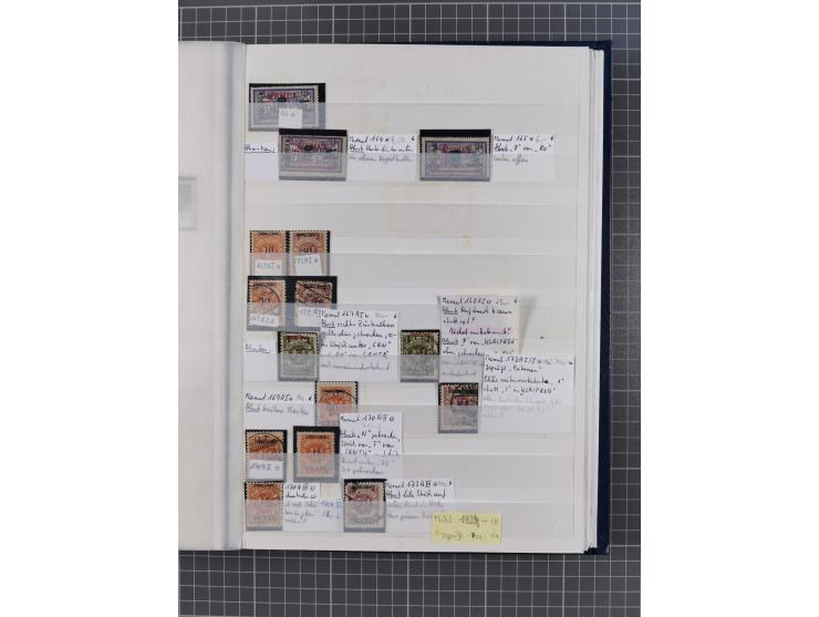 1920/23, postfrische, ungebrauchte und gestempelte Partie im Steckbuch, einige hundert Werte