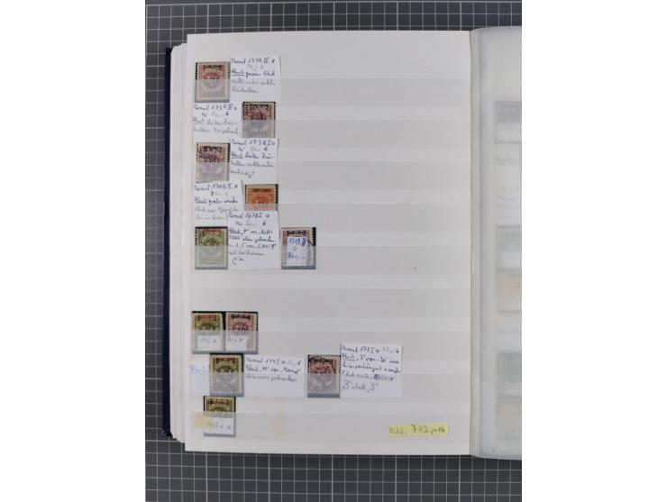 1920/23, postfrische, ungebrauchte und gestempelte Partie im Steckbuch, einige hundert Werte