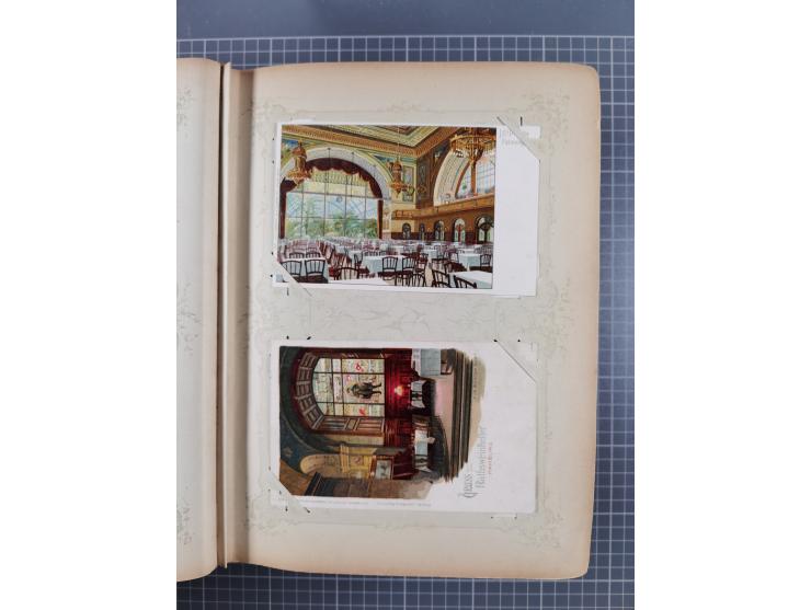 DEUTSCHLAND: 1898/1910, 370 Lithos, Topografie mit vielen besseren Ansichten, im alten Ansichtskartenalbum