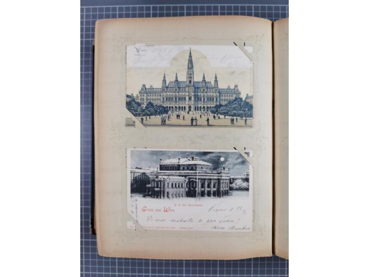 DEUTSCHLAND: 1898/1910, 370 Lithos, Topografie mit vielen besseren Ansichten, im alten Ansichtskartenalbum