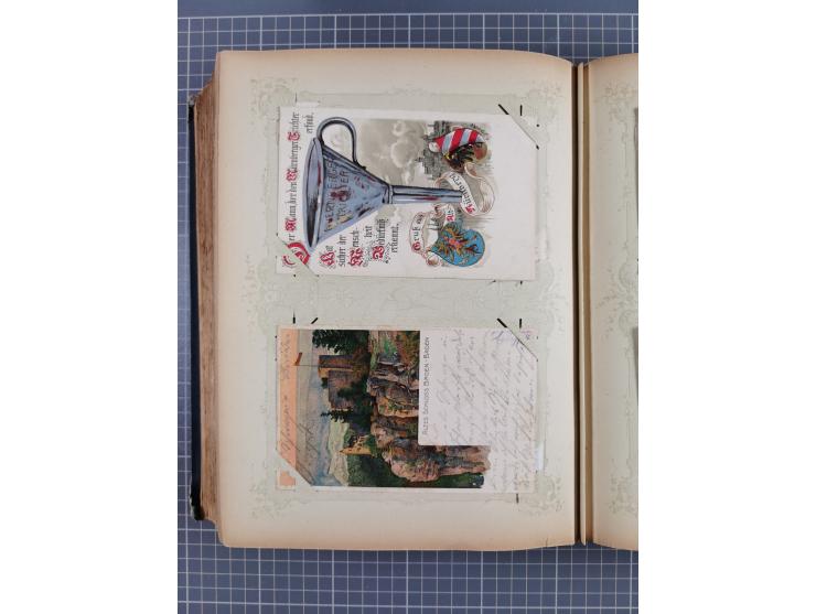 DEUTSCHLAND: 1898/1910, 370 Lithos, Topografie mit vielen besseren Ansichten, im alten Ansichtskartenalbum