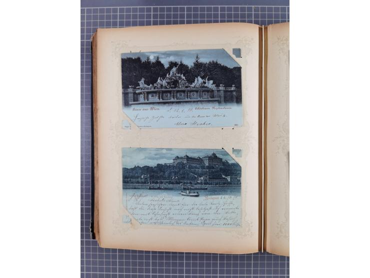 DEUTSCHLAND: 1898/1910, 370 Lithos, Topografie mit vielen besseren Ansichten, im alten Ansichtskartenalbum