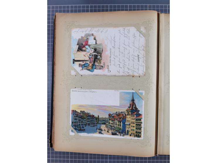 DEUTSCHLAND: 1898/1910, 370 Lithos, Topografie mit vielen besseren Ansichten, im alten Ansichtskartenalbum