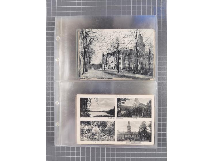 BRANDENBURG: 1900/35, 1 Album mit 276 Ansichtskarten, alles Topografie, meistens Kaiserreich, nur bessere Ansichten (Straßen,