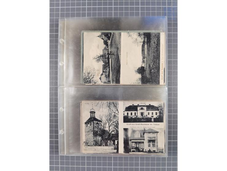 BRANDENBURG: 1900/35, 1 Album mit 276 Ansichtskarten, alles Topografie, meistens Kaiserreich, nur bessere Ansichten (Straßen,